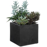 Greystone Outdoor Succulent, Matte Black-Accessories-High Fashion Home