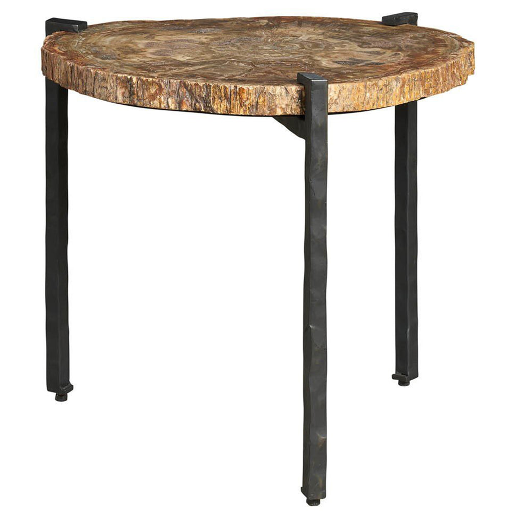 Griffith Park Bunching Table, Petrified Wood-Furniture - Accent Tables-High Fashion Home