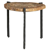 Griffith Park Bunching Table, Petrified Wood-Furniture - Accent Tables-High Fashion Home