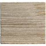 Griffith Park End Table, Gray Travertine