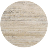 Griffith Park Round Dining Table, White Travertine