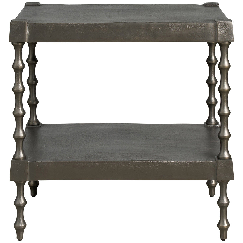 Griffith Park Side Table, Graphite Brass – High Fashion Home