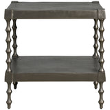 Griffith Park Side Table, Graphite Brass
