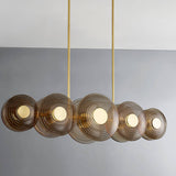 Griston 10 Light Linear Chandelier, Aged Brass-Lighting-High Fashion Home