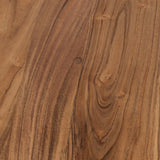 Grooved Base Accent Table, Natural