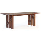 Grotto Dining Table, Light Walnut