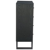 Gus Chest, Black-Furniture - Bedroom-High Fashion Home