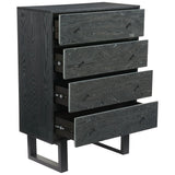 Gus Chest, Black-Furniture - Bedroom-High Fashion Home