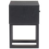 Gus Nightstand, Black-Furniture - Bedroom-High Fashion Home