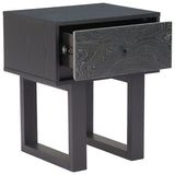 Gus Nightstand, Black-Furniture - Bedroom-High Fashion Home