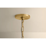 Lulu Pendant, Aged Brass/White Plaster