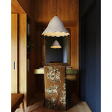 Lulu Pendant, Aged Brass/White Plaster
