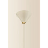 Jolene Cone Pendant, Aged Brass/Textured Bisque