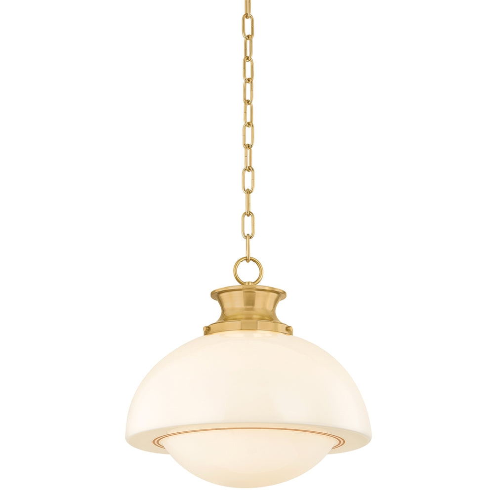 Celine Pendant, Aged Brass