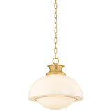 Celine Pendant, Aged Brass
