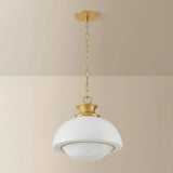 Celine Pendant, Aged Brass