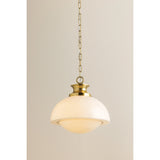 Celine Pendant, Aged Brass