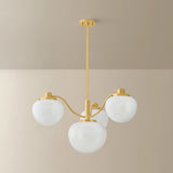 Kristen 4 Light Chandelier, Aged Brass