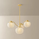 Kristen 4 Light Chandelier, Aged Brass