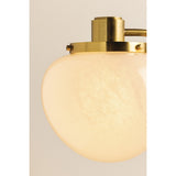 Kristen 4 Light Chandelier, Aged Brass