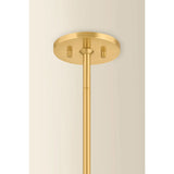 Kristen 5 Light Chandelier, Aged Brass