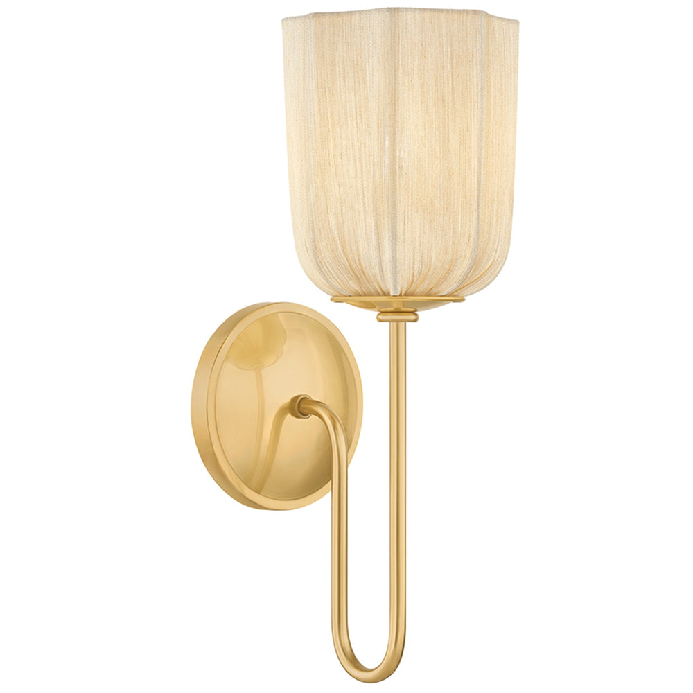 Samantha Wall Sconce, Aged Brass