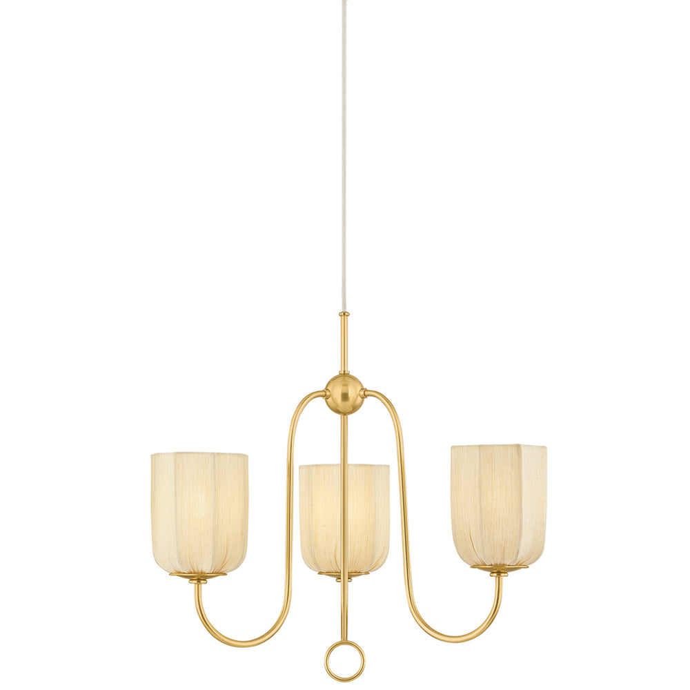 Samantha Chandelier, Aged Brass