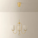 Samantha Chandelier, Aged Brass