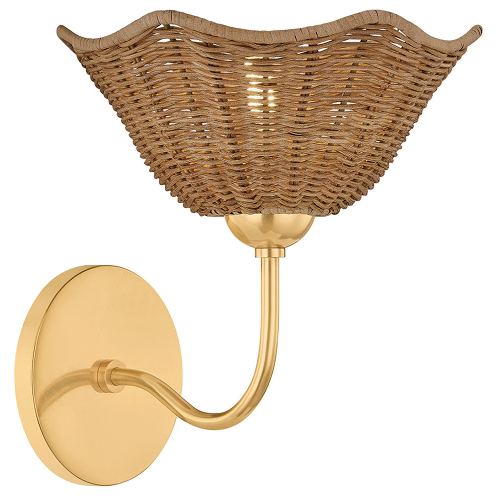 Kehlani Wall Sconce, Aged Brass