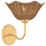 Kehlani Wall Sconce, Aged Brass