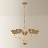 Kehlani 5 Light Chandelier, Aged Brass