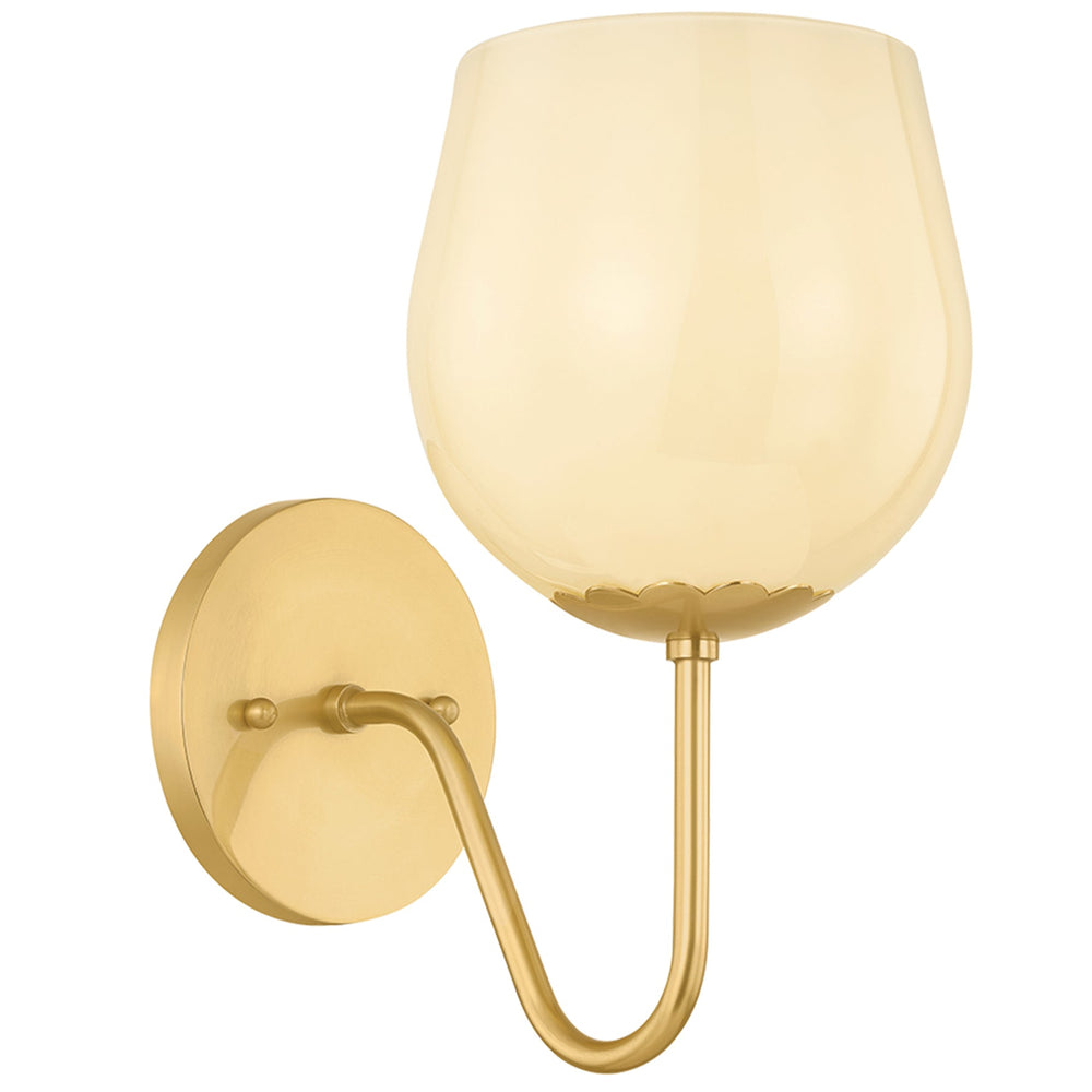 Genevieve Wall Sconce, Aged Brass