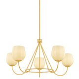 Genevieve Chandelier, Aged Brass