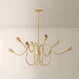 Anaise 8 Light Chandelier, Aged Brass