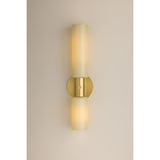 Violetta Wall Sconce, Aged Brass