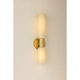 Violetta Wall Sconce, Aged Brass