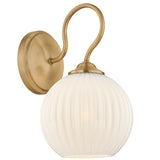 Vida Wall Sconce, Patina Brass