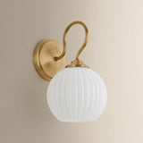 Vida Wall Sconce, Patina Brass