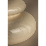 Pia Pendant, Aged Brass/Ceramic Butter Crackle