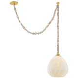 Remi Pendant, Aged Brass