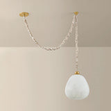 Remi Pendant, Aged Brass