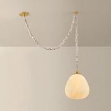 Remi Pendant, Aged Brass