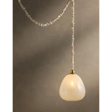 Remi Pendant, Aged Brass
