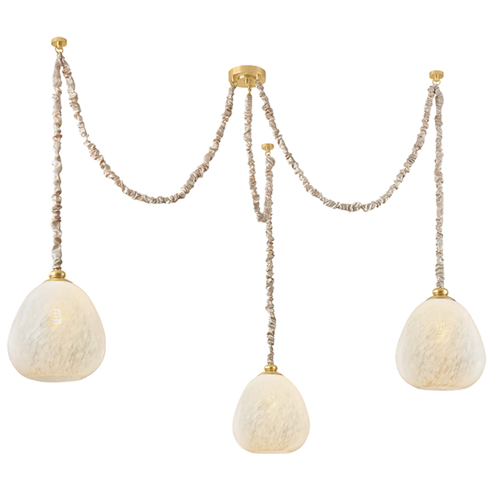 Remi Chandelier, Aged Brass