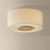 Miller 1 Light Flush Mount, Aged Brass