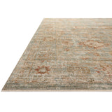 Loloi Rug Heritage HER-06, Aqua/Terracotta-Rugs1-High Fashion Home