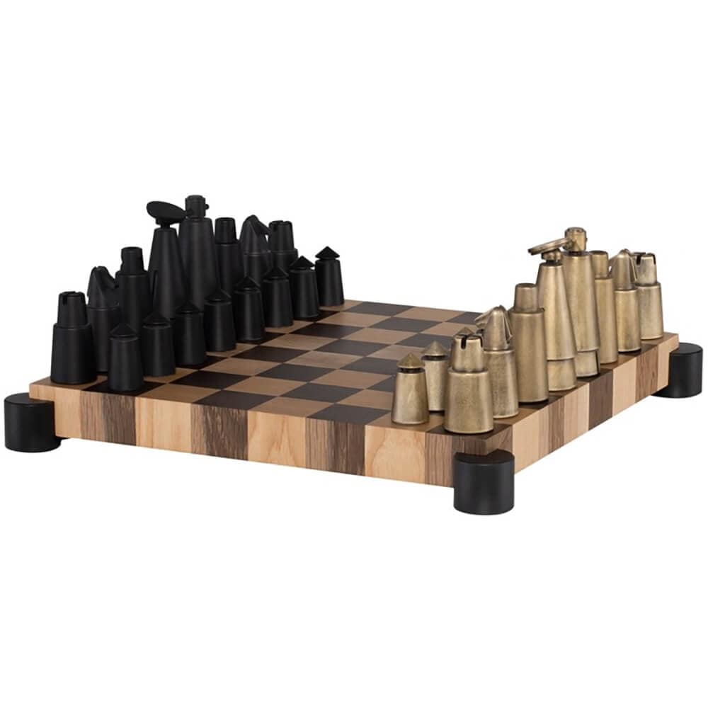 Chess Set, Smoked-Accessories-High Fashion Home