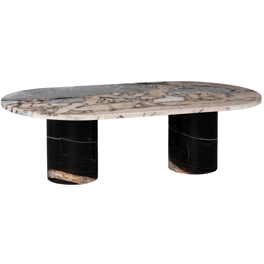 Ande Coffee Table, Luna Marble/Noir Marble Base