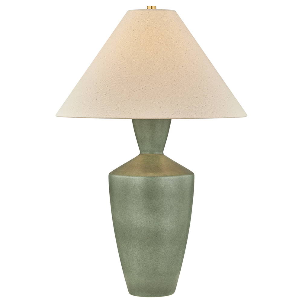 Hartley Table Lamp, Aged Brass/Ceramic Amphora