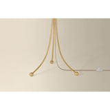 Katya Floor Lamp, Aged Brass